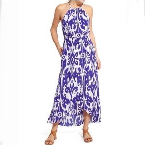 Athleta Ikat Bloom Ripple Maxi Dress- Small